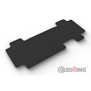 Tapis en caoutchouc 2ème rangée pour Fiat Scudo 2022-> / Citroen Space Tourer / Opel Zafira Life / Peugeot Traveller / Toyota Proace Verso (automatic/manual)