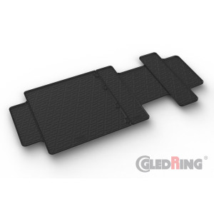 Tapis en caoutchouc 3ème rangée pour Fiat Scudo 2022-> / Citroen Space Tourer / Opel Zafira Life / Peugeot Traveller / Toyota Proace Verso (automatic/manual)