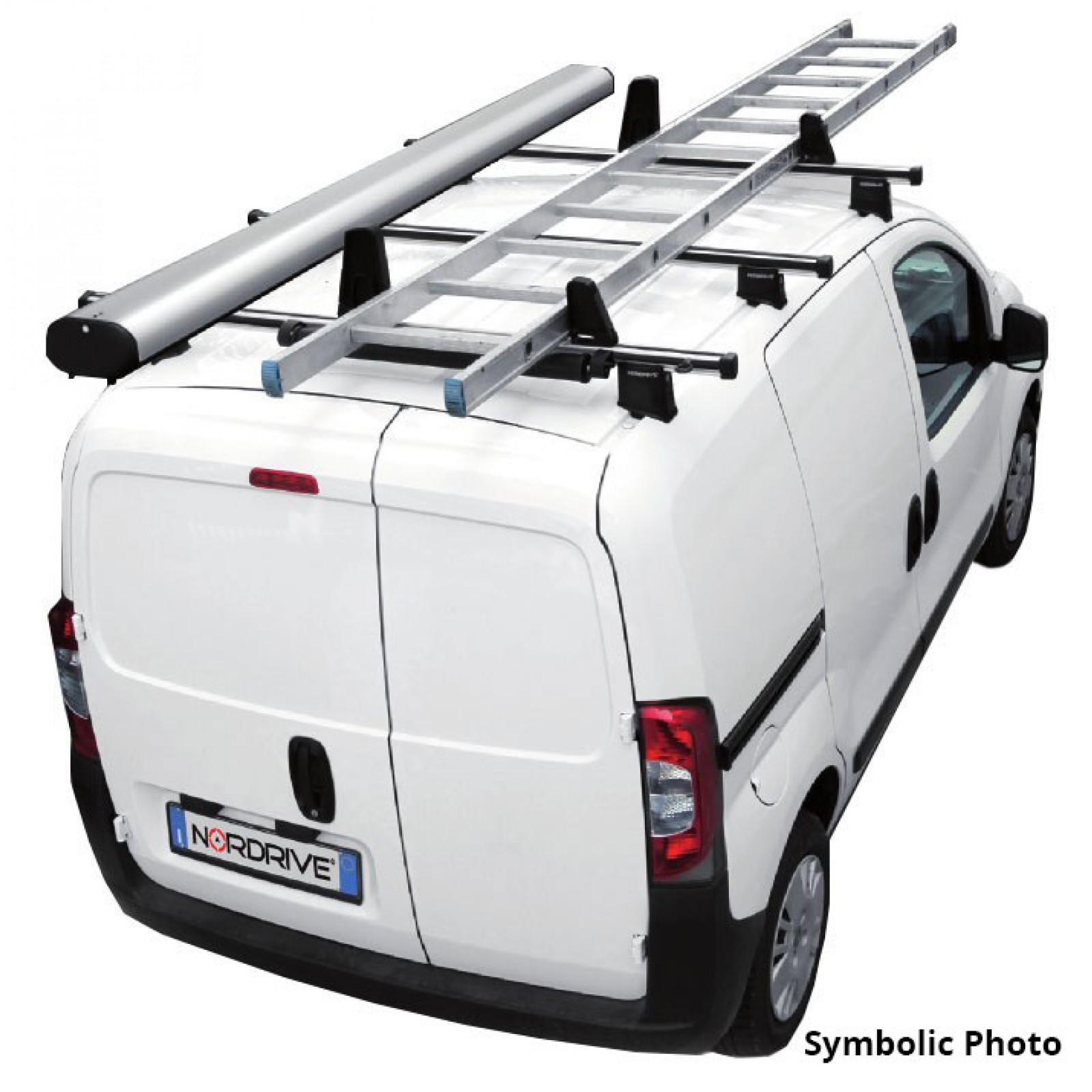Compatible avec Ford Transit Custom à partir de 2013 2 barres minibus / fourgon 200 kg VDP Barres de toit XL Pro 200 en aluminium 