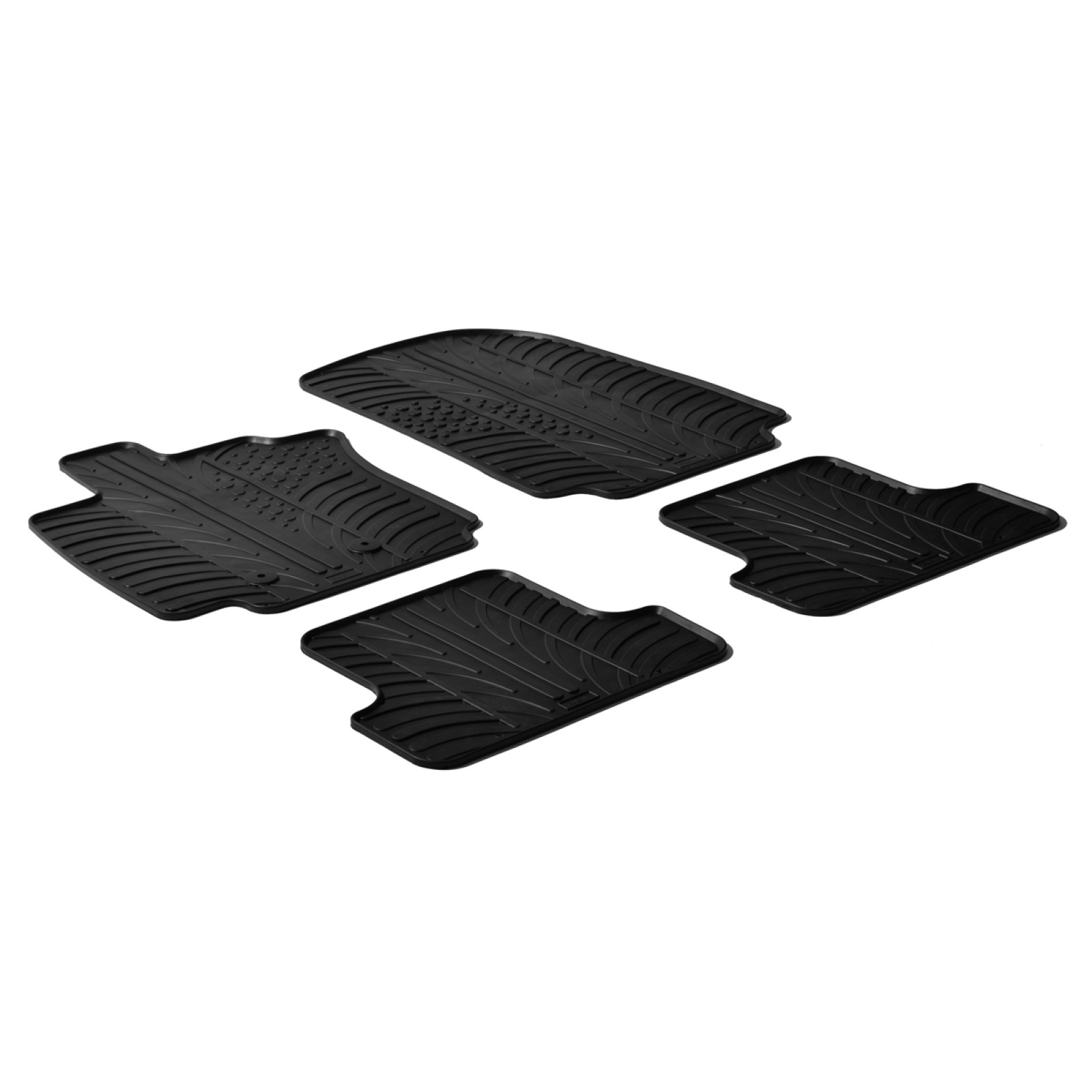 Tapis de voiture - Sur Mesure pour CLIO 3 (2005 à 2014) - 3 pièces