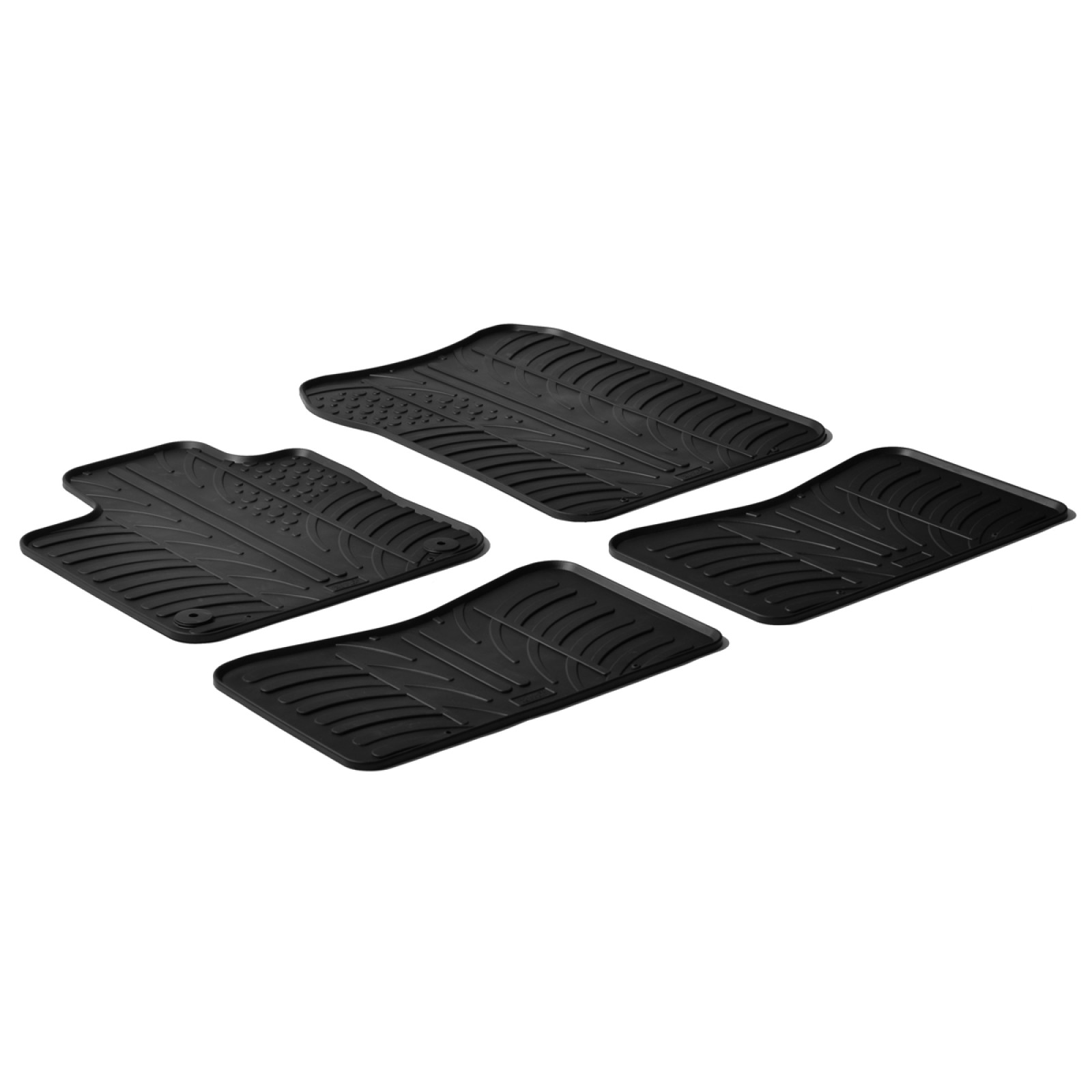 Tapis En Caoutchouc Gledring Pour Renault Twingo 2007