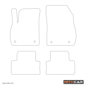 Tapis en textile pour Opel Zafira C Break