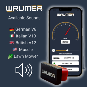 Wrumer-zvok motorja skozi zvočnike vašega vozila