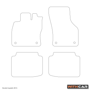 Tapis en textile pour Skoda Superb